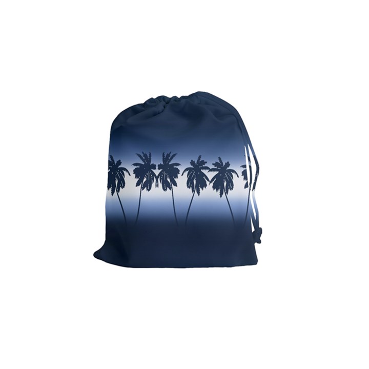 Tropical sunset Drawstring Pouches (Small) 