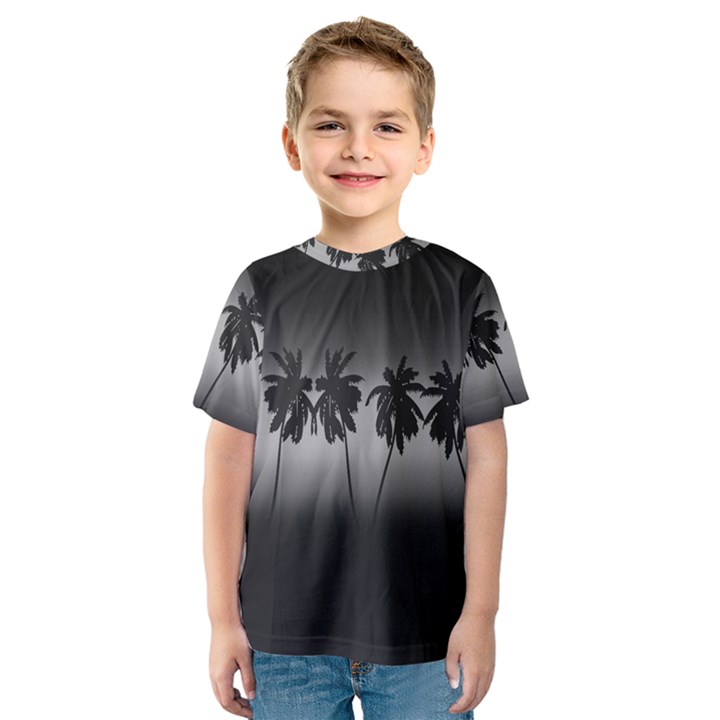 Tropical sunset Kids  Sport Mesh Tee