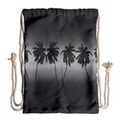 Tropical Sunset Drawstring Bag (large) by Valentinaart