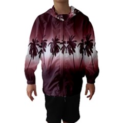 Tropical Sunset Hooded Wind Breaker (kids) by Valentinaart