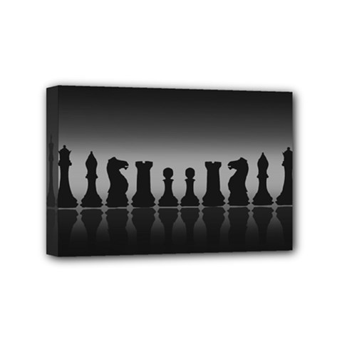 Chess Pieces Mini Canvas 6  X 4  by Valentinaart