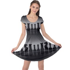 Chess Pieces Cap Sleeve Dresses by Valentinaart