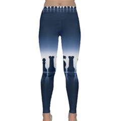 Chess Pieces Classic Yoga Leggings by Valentinaart