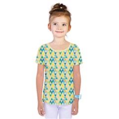 Colorful Triangle Pattern Kids  One Piece Tee