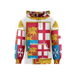 Coat Of Arms Of The Italian Navy  Kids  Zipper Hoodie by abbeyz71