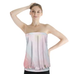 Watercolor Floral Strapless Top by Nexatart