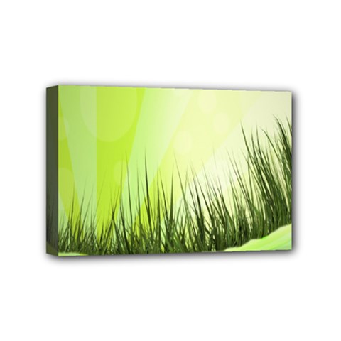 Green Background Wallpaper Texture Mini Canvas 6  X 4 
