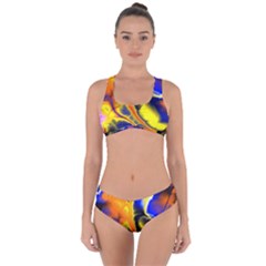 Fractal Art Pattern Cool Criss Cross Bikini Set