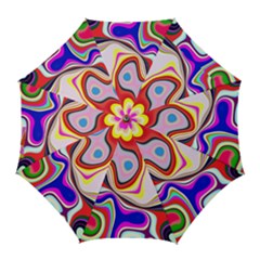 Colourful Abstract Background Design Golf Umbrellas by Nexatart