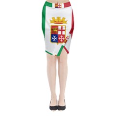 Naval Ensign Of Italy Midi Wrap Pencil Skirt by abbeyz71