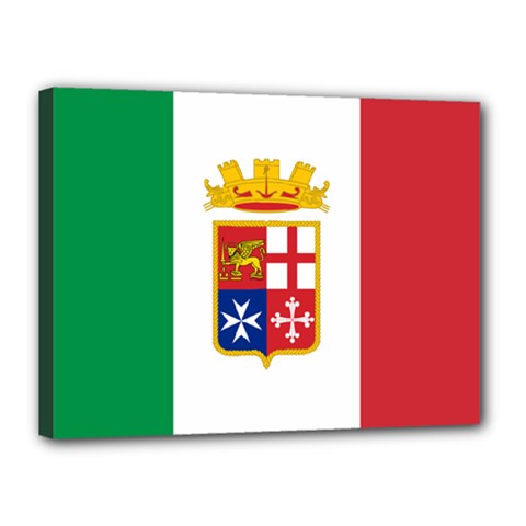 Naval Ensign Of Italy Canvas 16  X 12  by abbeyz71
