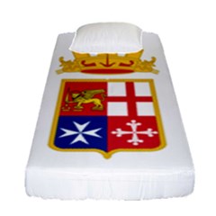 Naval Ensign Of Italy Fitted Sheet (single Size) by abbeyz71