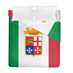 Naval Ensign Of Italy Duvet Cover Double Side (full/ Double Size) by abbeyz71