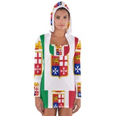 Naval Ensign Of Italy Women s Long Sleeve Hooded T-shirt by abbeyz71