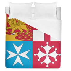 Naval Jack Of Italian Navy  Duvet Cover (queen Size) by abbeyz71