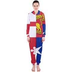 Naval Jack Of Italian Navy  Hooded Jumpsuit (ladies)  by abbeyz71