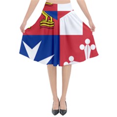 Naval Jack Of Italian Navy  Flared Midi Skirt by abbeyz71