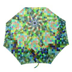Pixel Pattern A Completely Seamless Background Design Folding Umbrellas by Nexatart