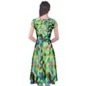 Pixel Pattern A Completely Seamless Background Design Cap Sleeve Wrap Front Dress View2