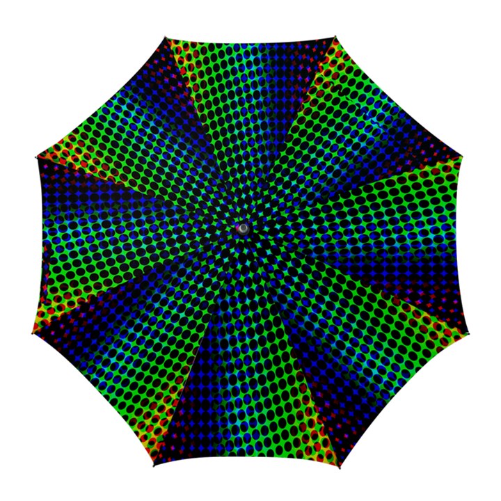 Digitally Created Halftone Dots Abstract Golf Umbrellas