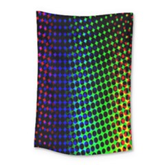 Digitally Created Halftone Dots Abstract Small Tapestry