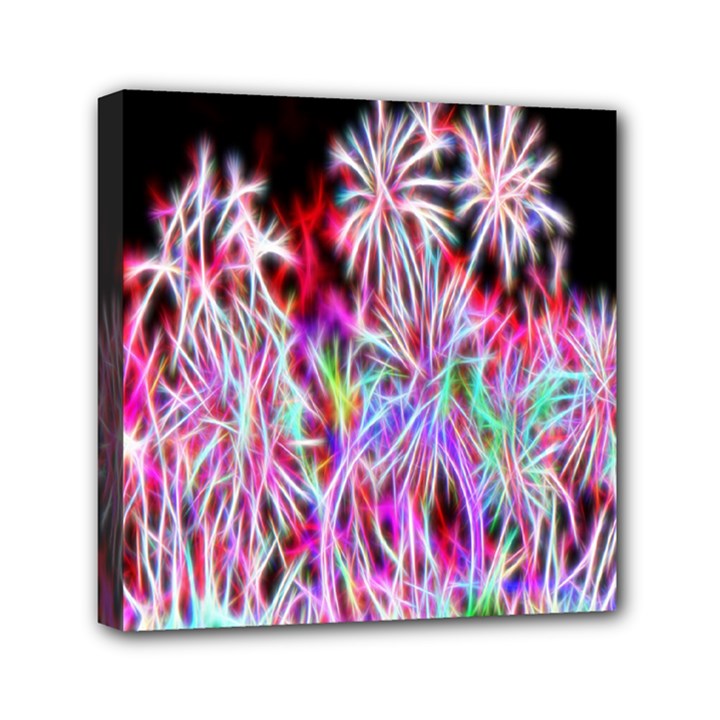 Fractal Fireworks Display Pattern Mini Canvas 6  x 6 