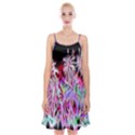 Fractal Fireworks Display Pattern Spaghetti Strap Velvet Dress View1