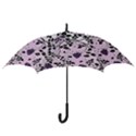 Floral Pattern Background Hook Handle Umbrellas (Medium) View3