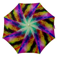 Colorful Abstract Paint Splats Background Straight Umbrellas by Nexatart