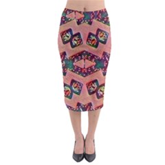 Pink Mission Midi Pencil Skirt by ennayerdua