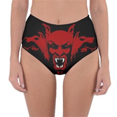 Dracula Reversible High-waist Bikini Bottoms by Valentinaart