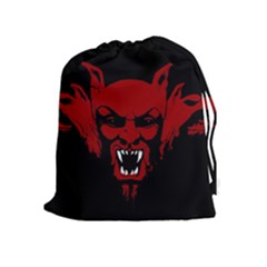 Dracula Drawstring Pouches (extra Large) by Valentinaart