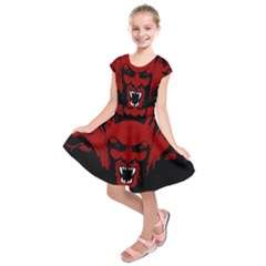 Dracula Kids  Short Sleeve Dress by Valentinaart