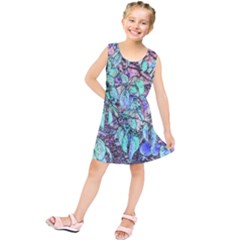 Colored Pencil Tree Leaves Drawing Kids  Tunic Dress