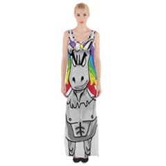 Angry Unicorn Maxi Thigh Split Dress by KAllan