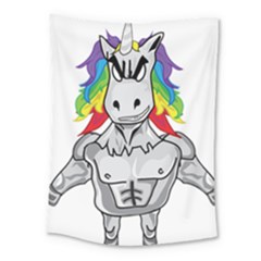 Angry Unicorn Medium Tapestry