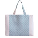 Blue Red Circle Polka Zipper Mini Tote Bag View1