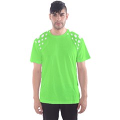 Bubble Polka Circle Green Men s Sports Mesh Tee