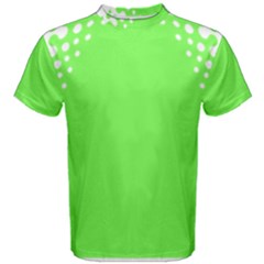 Bubble Polka Circle Green Men s Cotton Tee