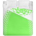 Bubble Polka Circle Green Duvet Cover Double Side (California King Size) View1