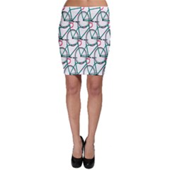 Bicycle Cycling Bike Green Sport Bodycon Skirt by Mariart
