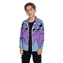 Colorful Cartoon Octopuses Pattern Fear Animals Sea Purple Wind Breaker (Kids) View2