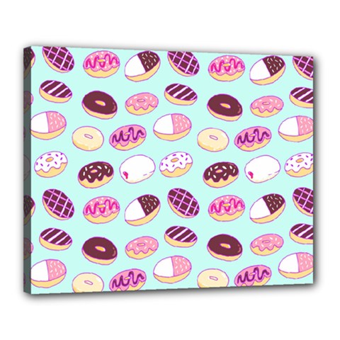 Donut Jelly Bread Sweet Canvas 20  X 16  by Mariart