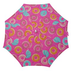 Doughnut Bread Donuts Pink Straight Umbrellas