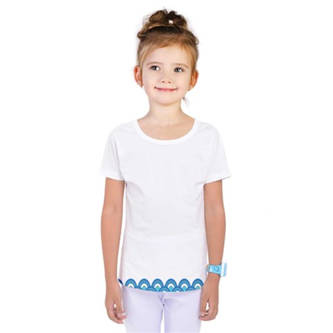 Fish Scales Dragon Circle Kids  One Piece Tee by Mariart
