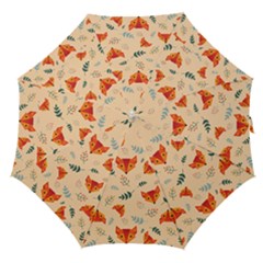 Foxes Animals Face Orange Straight Umbrellas by Mariart