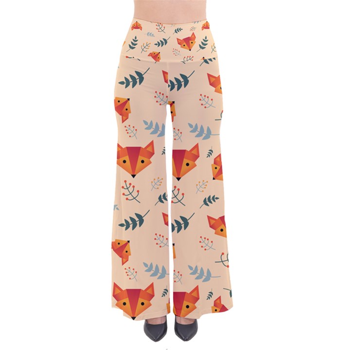 Foxes Animals Face Orange Pants