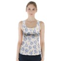 Glass Polka Circle Blue Racer Back Sports Top View1