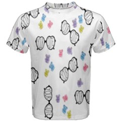 Glasses Bear Cute Doll Animals Men s Cotton Tee by Mariart