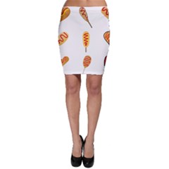 Hot Dog Buns Sate Sauce Bread Bodycon Skirt by Mariart
